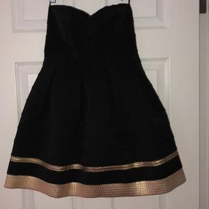 Black and Gold Dress